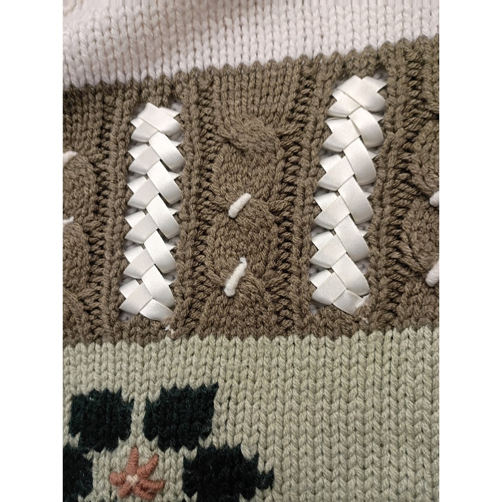 Capistranos Collection Patchwork Knit Cardigan Sw… - image 2